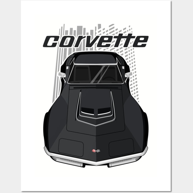 Corvette C3 - Black Wall Art by V8social